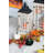 Wood Lanterns with Tin Roof - Set of 2