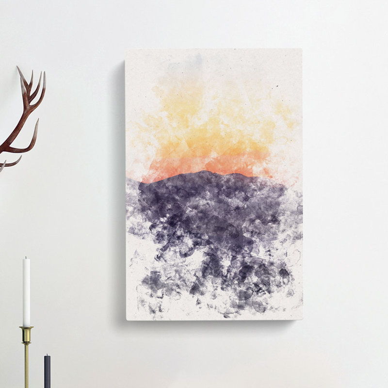 Mountain Sunset - Wrapped Canvas, 60cm H x 40cm W x 3cm D