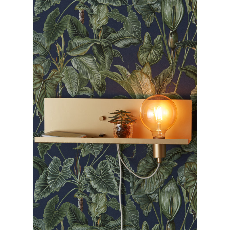 Augusto Plug-in Armed Sconce, Gold