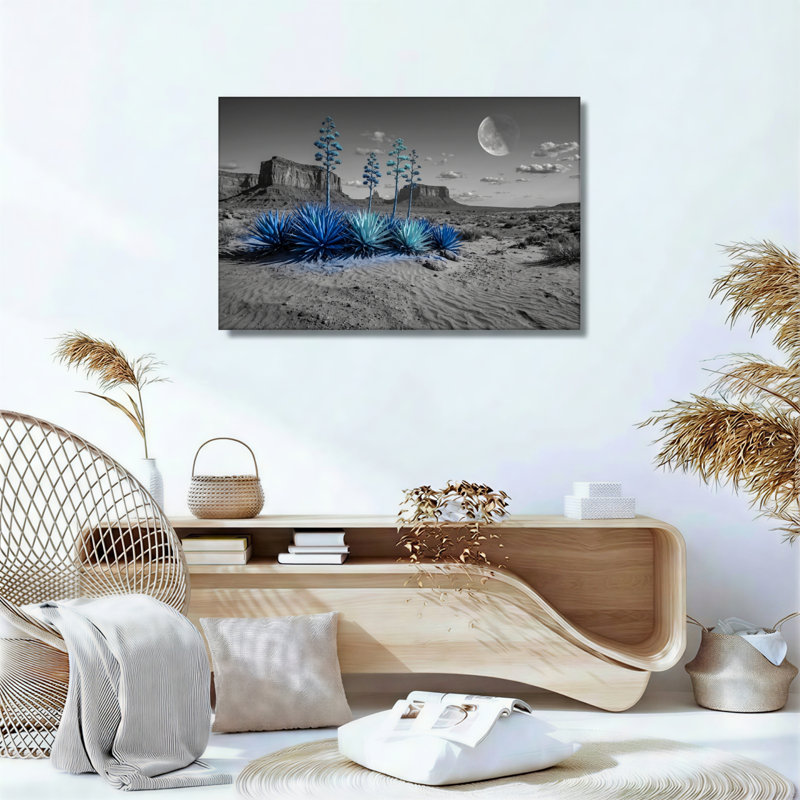 Ensemble de 1 tableau sur toile « Lune du désert », 28"H x 40"W, Wrapped Canvas