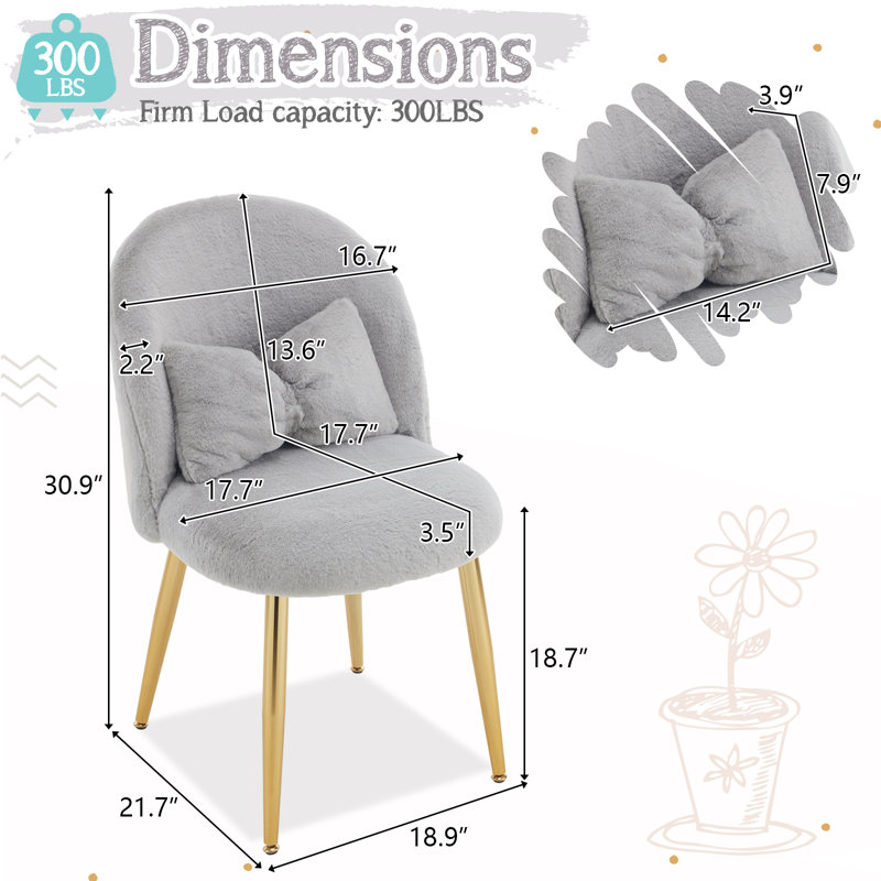 Fauteuil de maquillage, Gris