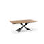 Dahndray Extendable Oak Metal Base Dining Table-262357467-262357465