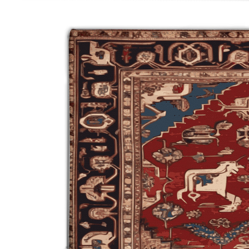 Tapis d'intérieur et d'extérieur brun Persian, Rectangulaire 2 pi x 3 pi