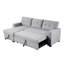 Canapé modulaire convertible rembourré avec méridienne coulissante-448237363-448237367