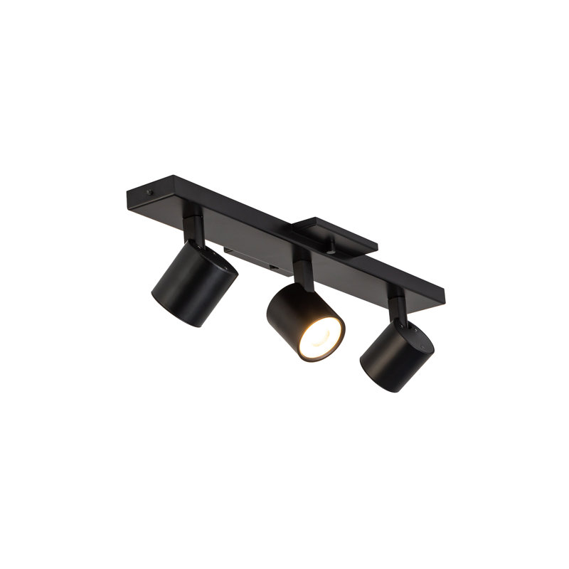 Arnold 3-Head Black LED Track Lights