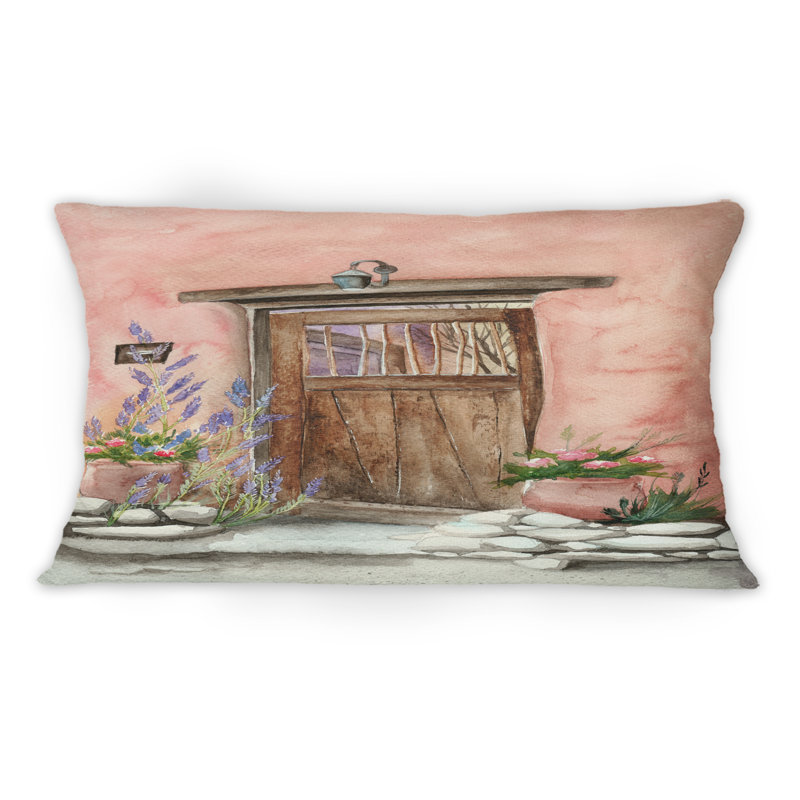 Vieille porte en bois de la maison de campagne - Coussin 1