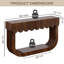 Console de style Mid-Century moderne pour le hall d'entrée avec 3 grands tiroirs cannelés, table de canapé pour le couloir du couloir - rangement derrière le canapé, table d'entrée pour la porte d'entrée du salon, longues tables d'entrée