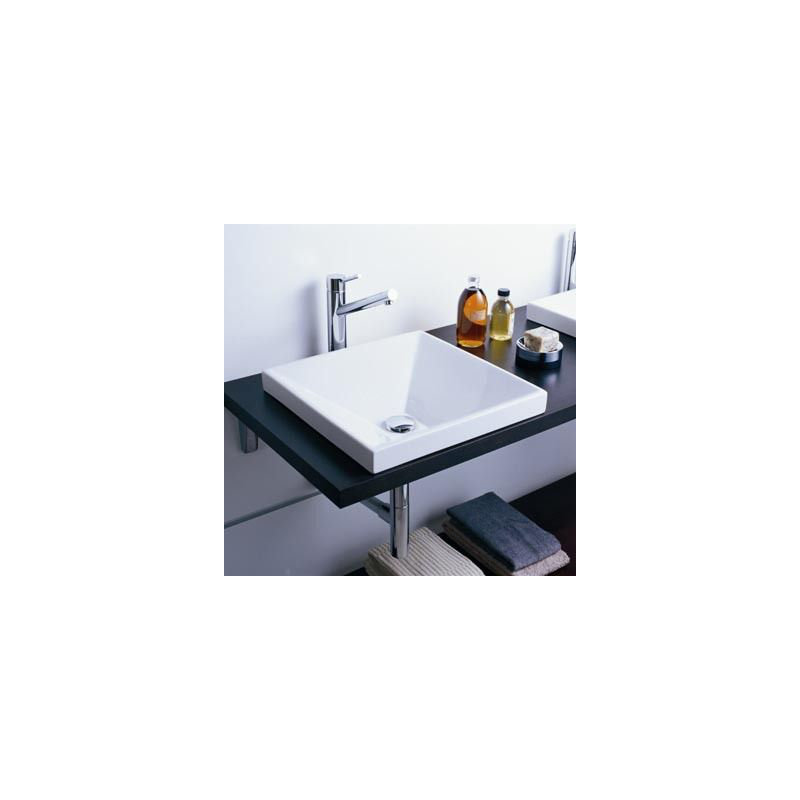 Lavabo Carre, Blanc mat