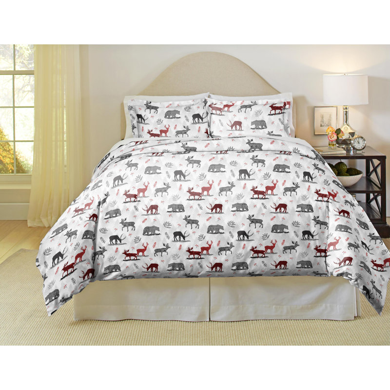 180 GSM Cotton Flannel Flannel Duvet Cover, King/Cal. King
