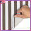 Brown White Stripes Bath Mat-1723263096