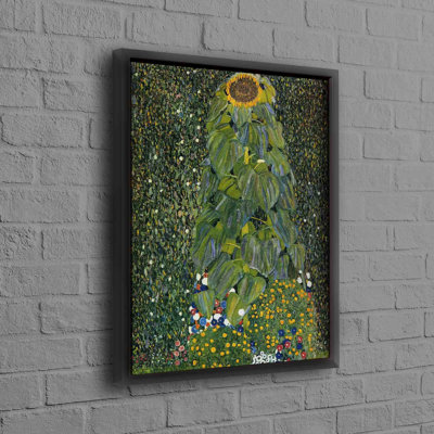 Gustav Klimt Inspired Sunflower Art Famous Canvas Poster For Flower Wall Decor And Reproduction Canvas Art Lovers_2