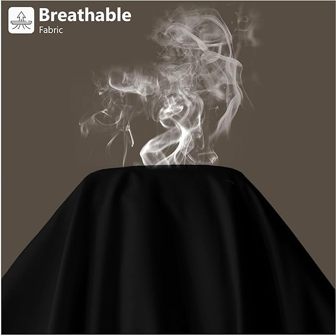Ranarda Cotton Blend Percale Flat Sheet, Double (4'6), Black