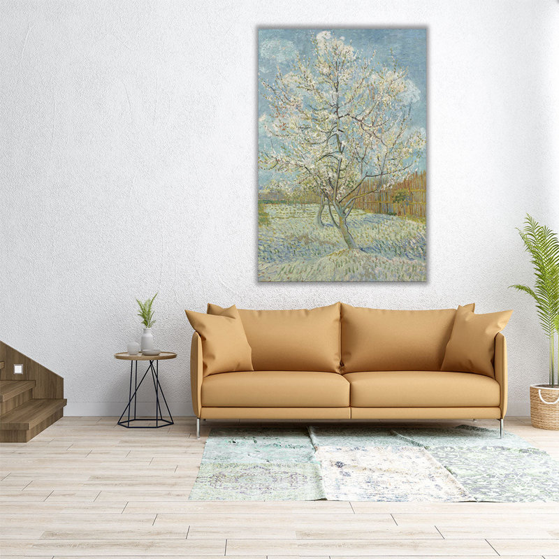 «The Pink Peach Tree», 1888, reproduction d'art sur toile, H 48 po x l 32 po