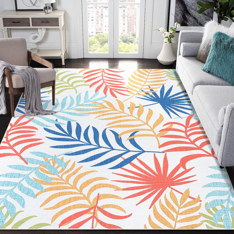 Tapis Kendra avec envers antidérapant, Rectangle 5 pi x 7 pi