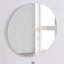 Miroir de salle de bain 80 cm, miroir rond, fixation murale