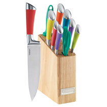 Cuisinart Stainless Steel 10 Piece Ceramic Coated Ombre Knife Set - Multicolor