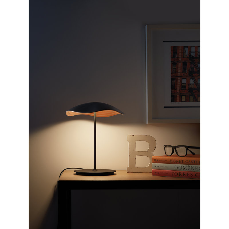 Valentina LED Table Lamp, White, Olive/Gray