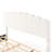  63.9" W Upholstered Platform Bed with Arch Headboard and Storage Drawers-450097381
