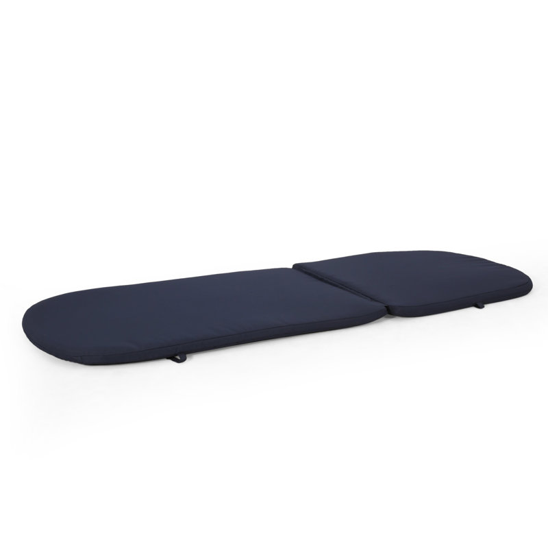 2-Piece Outdoor Chaise Lounge Cushion Set ( Cushion Only ), 1, Navy