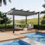 10x20ft Aluminium Pergola with Retractable Roof-575306552-575306558