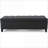 Ottoman with Storage, Contemporary Button Tufted 51” Wide | Black | Wood-86033306
