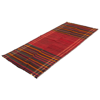 Kilim rouge Shirvan 5 pi 0 po x 10 pi 7 po