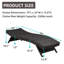 Ensemble 3 pièces de chaises longues d'extérieur