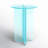 Vinci Large End Table In Iridescent Glass-2043187411