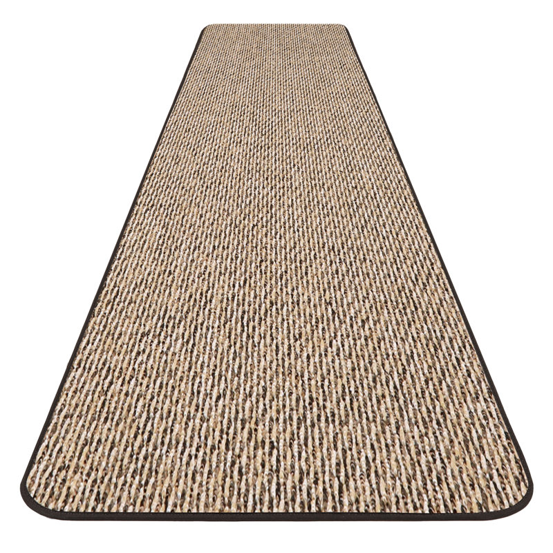 Albieri Skid-Resistant Carpet Runner - Black Ripple - Many Other Sizes To Choose From, Runner 4' x 24'