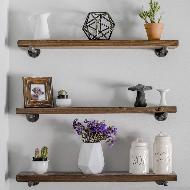 Harnish 3 Piece Bracket Shelf