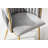 Uresti 17.75'' H Tufted Upholstered Metal Armchair-477132650-515900540