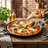Home-Complete 14-Inch Pre-Seasoned Cast Iron Pizza Pan for Oven, Stovetop, or Grill Use