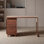 Bureau rétro minimaliste pour le travail à domicile en bois massif