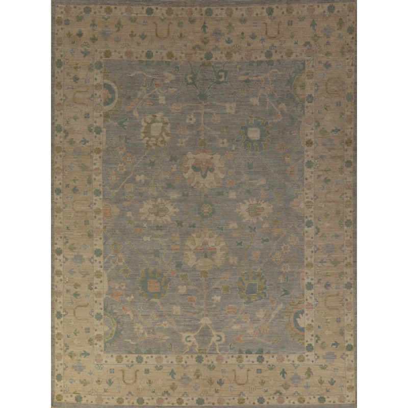 Vegetable Dye Oushak Turkish Area Rug