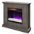 duraflame Wall Mantel Electric Fireplace, Weathered Gray
