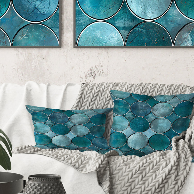 Coussin lombaire Glam II - Glam Silver Turquoise