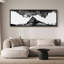 Nature, paysage monochrome, reflet de la montagne, nature abstraite, impression sur toile-98042311-111566019