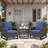 Allo 24"X22"X6" Patio Thick Cushions & Pillows Set - Deep Seat Indoor/Outdoor Water & Fade Resistant-891677087-891677073