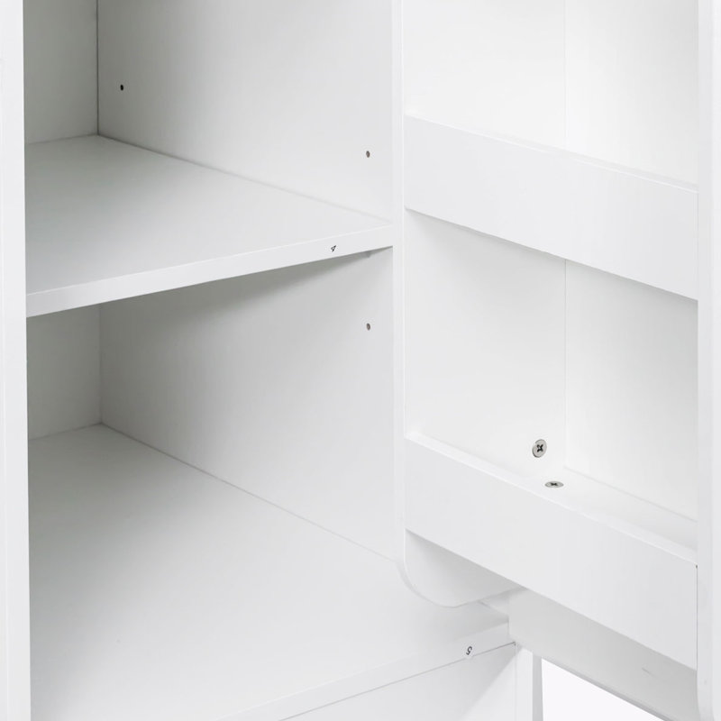 Armoire de rangement pour garde-manger, garde-manger avec portes, Blanc