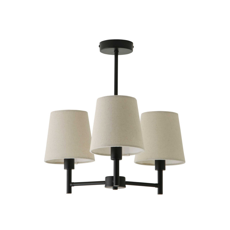 Alexaner 3 - Light Chandelier, Matte Black