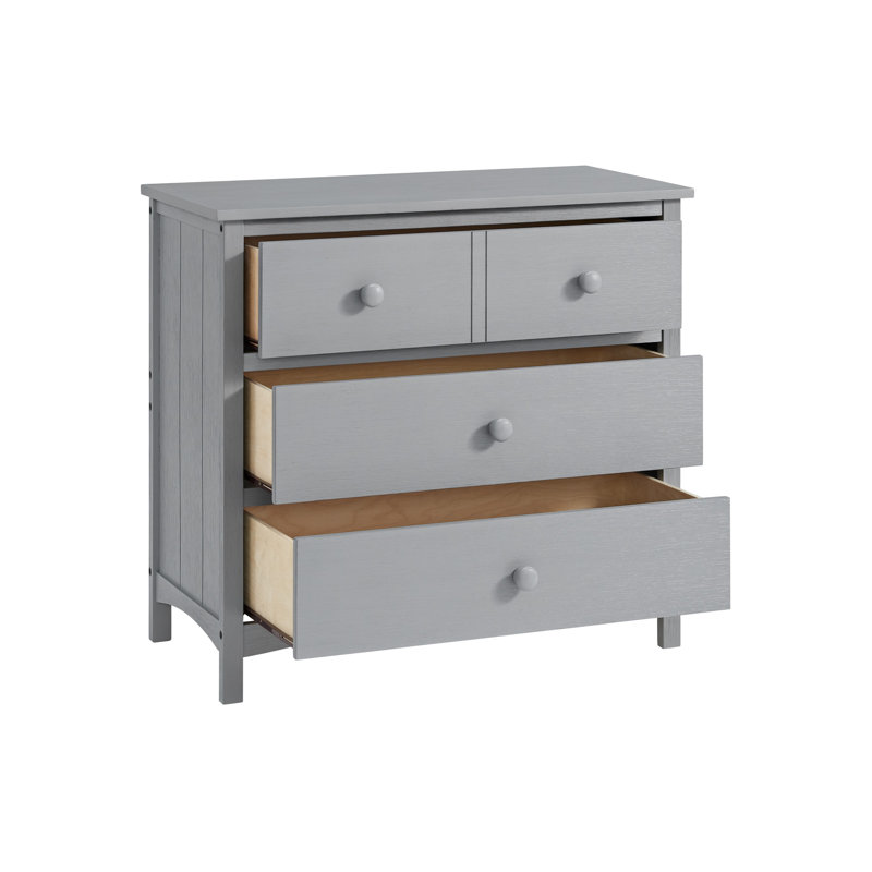 Montauk 3 Drawer Dresser (Ready To Assemble), Farmhouse Gray