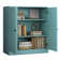 100% Solid Wood 3-Shelf Bookcase with Solid Doors and Adjustable Shelves