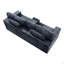 Canapé à compression 91,7 po sans pattes, velours côtelé moelleux avec porte-gobelets intégrés et poche de rangement latérale pour le salon-841633678-841633681
