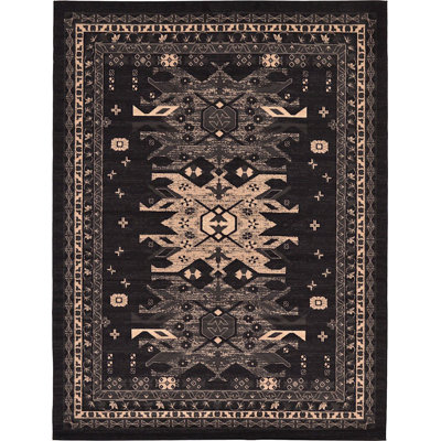 Tapis noir Adonnis