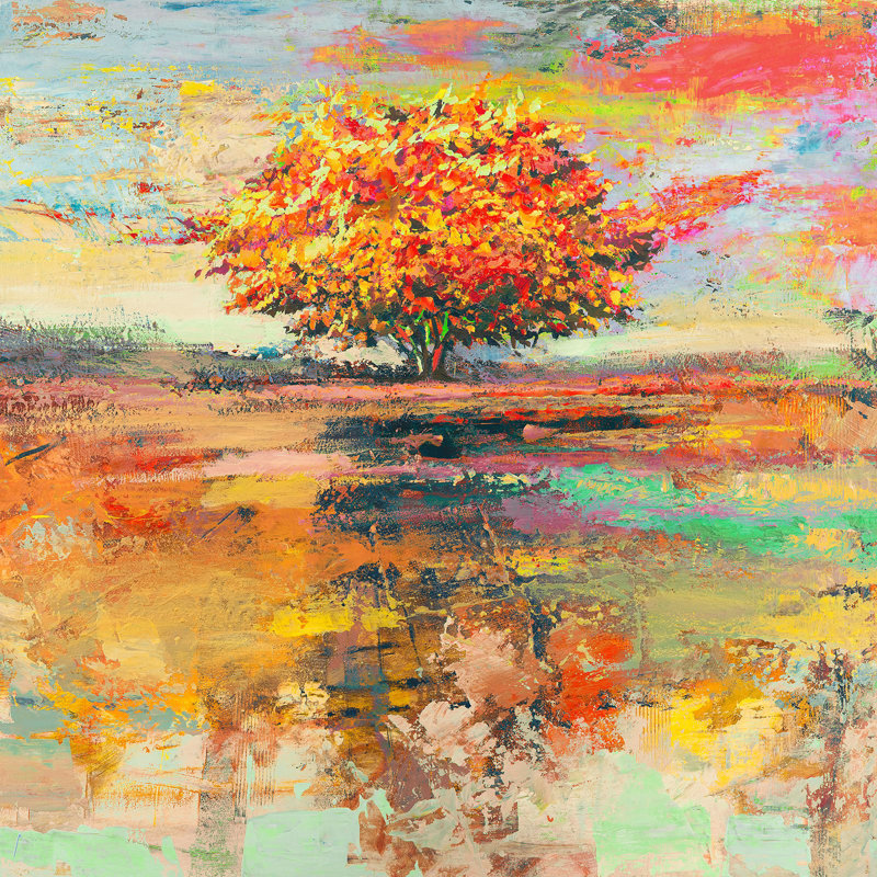 1LR6267 Summer Tree (Detail) - Wrapped Canvas Print, 70cm H x 70cm W x 4cm D