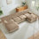 Canapé modulaire 4 places avec 2 repose-pieds Cloud