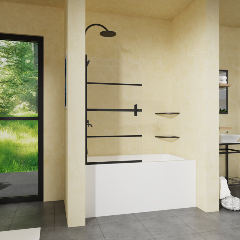 31.56'' - W x 55.11'' H Door Frameless Tub Door with Glass