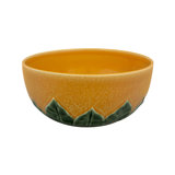 Orange Earthenware Salad Bowl