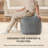 Marta 20" Steel Gray Upholstered Pouf Ottoman-117292675