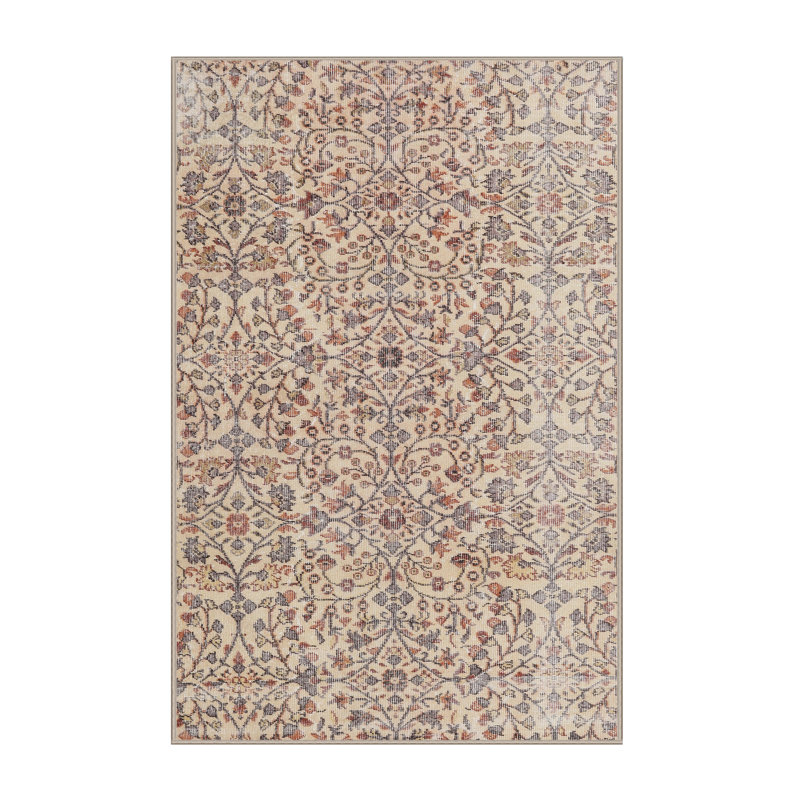 Tapis traditionnel rouge / noir Coleto, Rectangle 4 pi x 6 pi